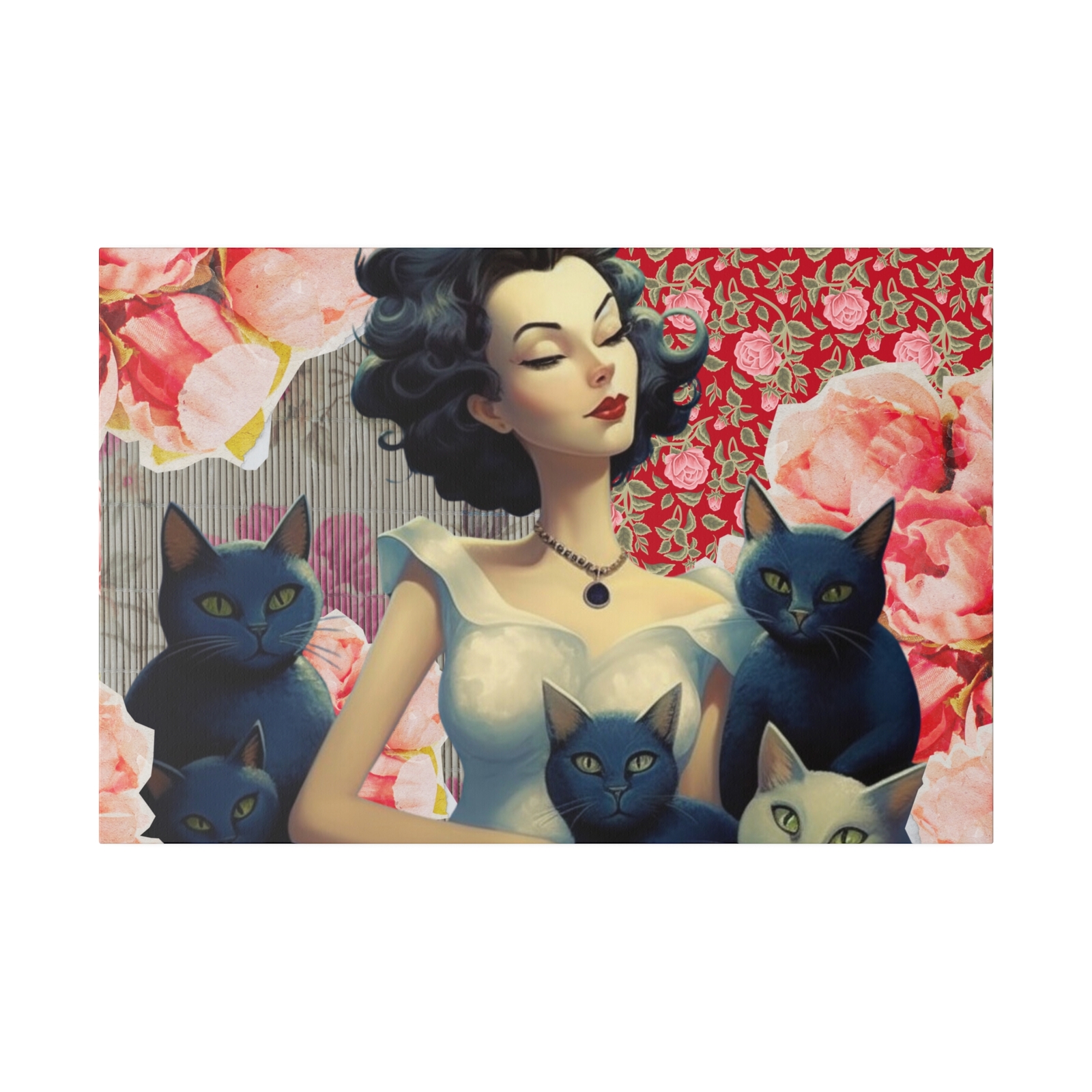 « CAT MOTHER » Matte Canvas, Stretched, 0.75&Prime;