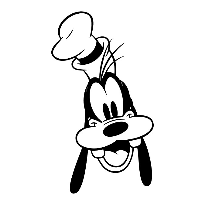 Disney Goofy Permanent Sticker Decal Oracal 651 4&Prime; CHOOSE COLOR