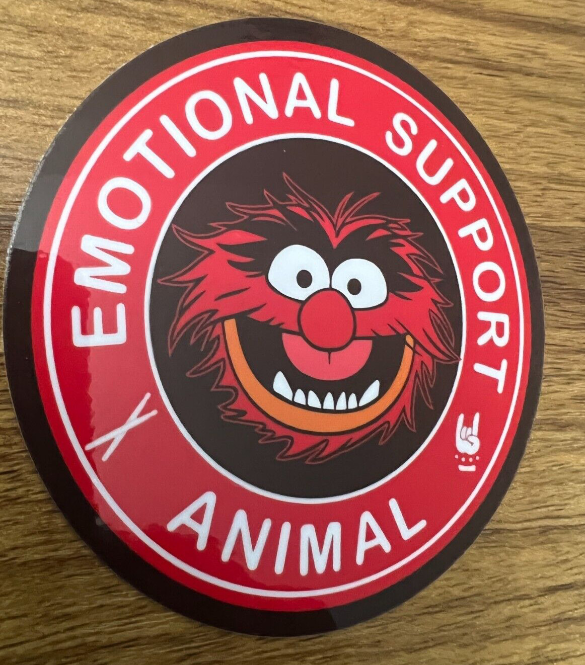 Muppets Sticker « Emotional Support Animal » Vinyl Sticker Decal