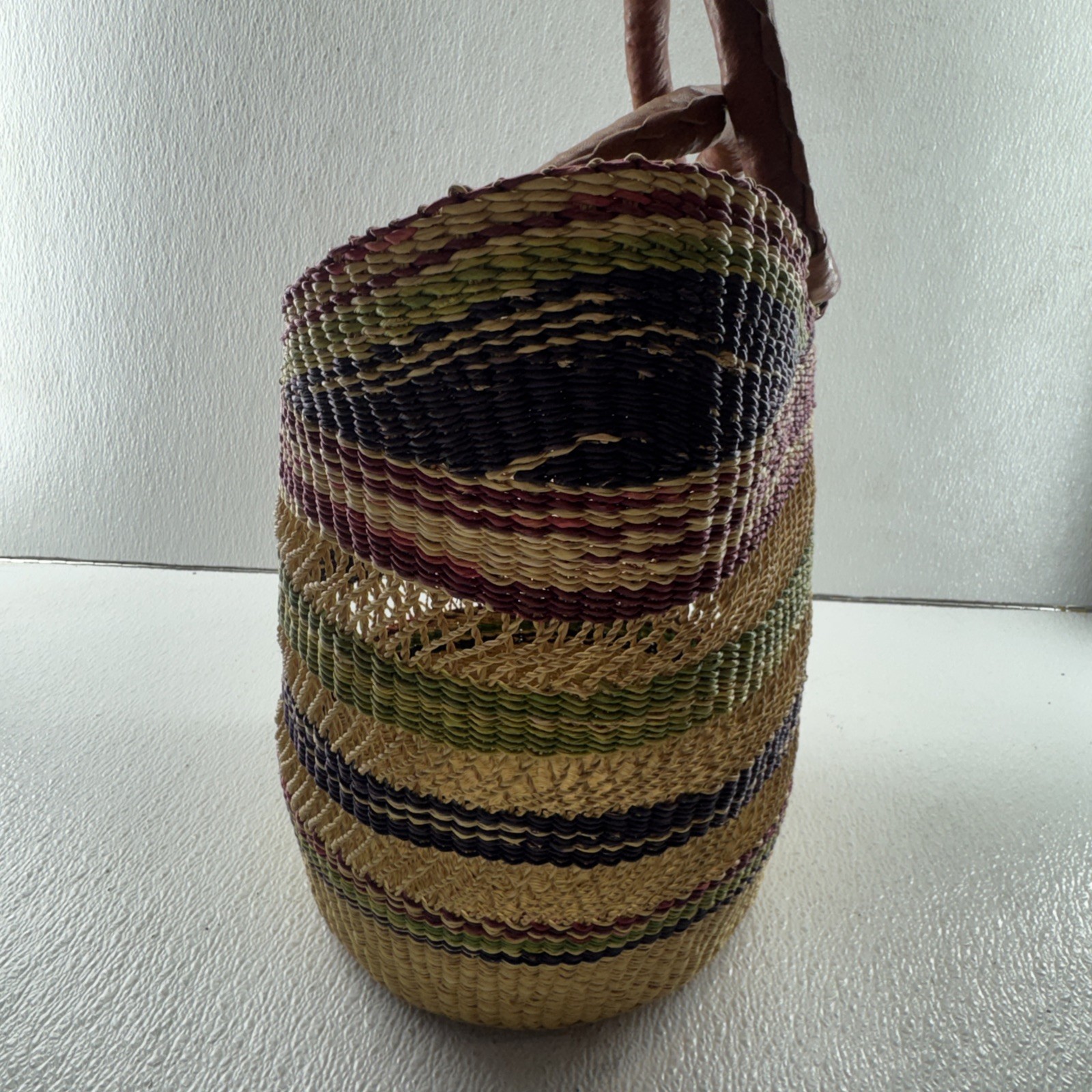 African Bolga Basket,African Market Basket, U Shape Basket,African Basket,handma