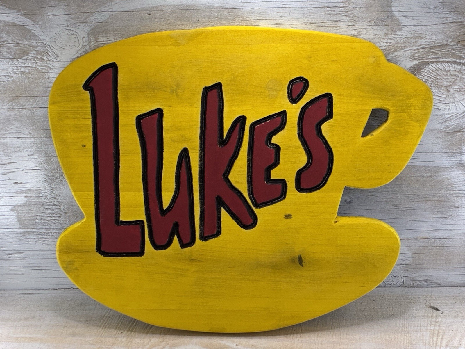 Luke’s Diner Sign | Gilmore Girls Decor | 15” X 12” | Wall Hung