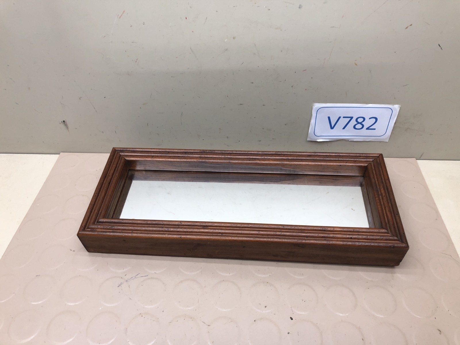 Vintage Narrow Wood Framed Rectangle Wall Mirrors Vertical or Horizontal