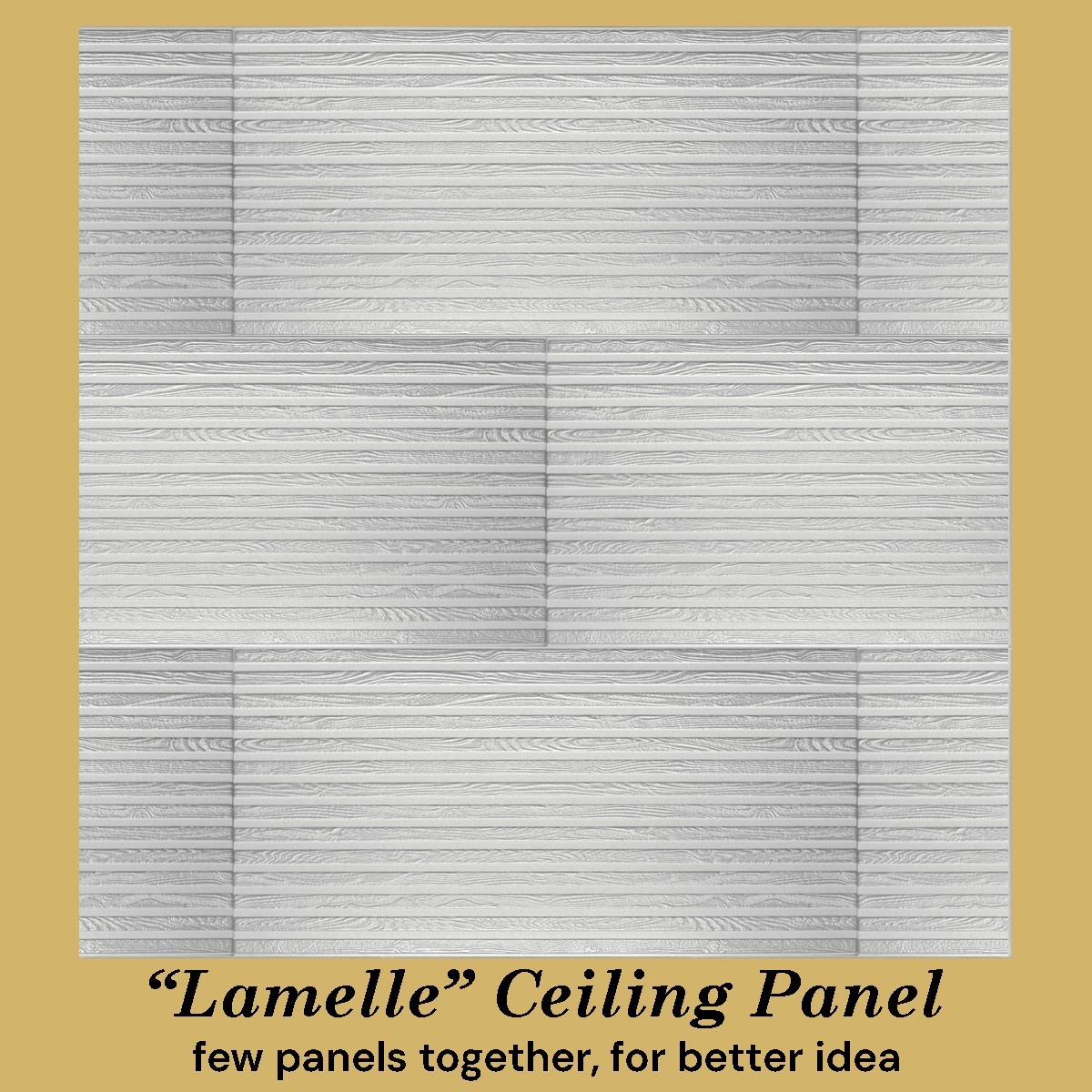 DIY Glue-Up Foam Ceiling & Wall Panels 39.3×19.5 White Silver, 24 Pack