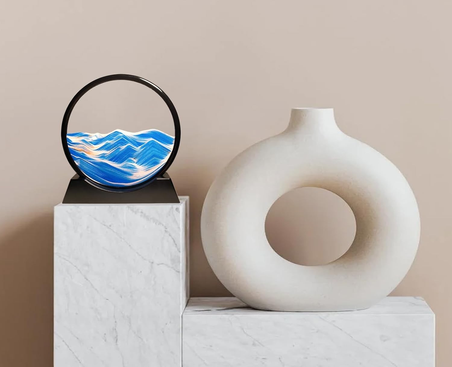 Artistic 12&Prime; Moving Sand Picture – Captivating Ocean Decor Gift for Any Occasion