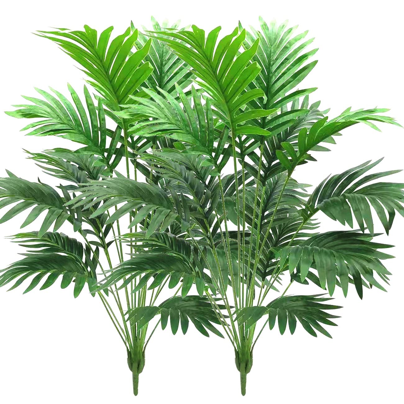 30&Prime; Artificial Palm Plants Leaves Tropical Greenery Bush Imitation Faux Fake