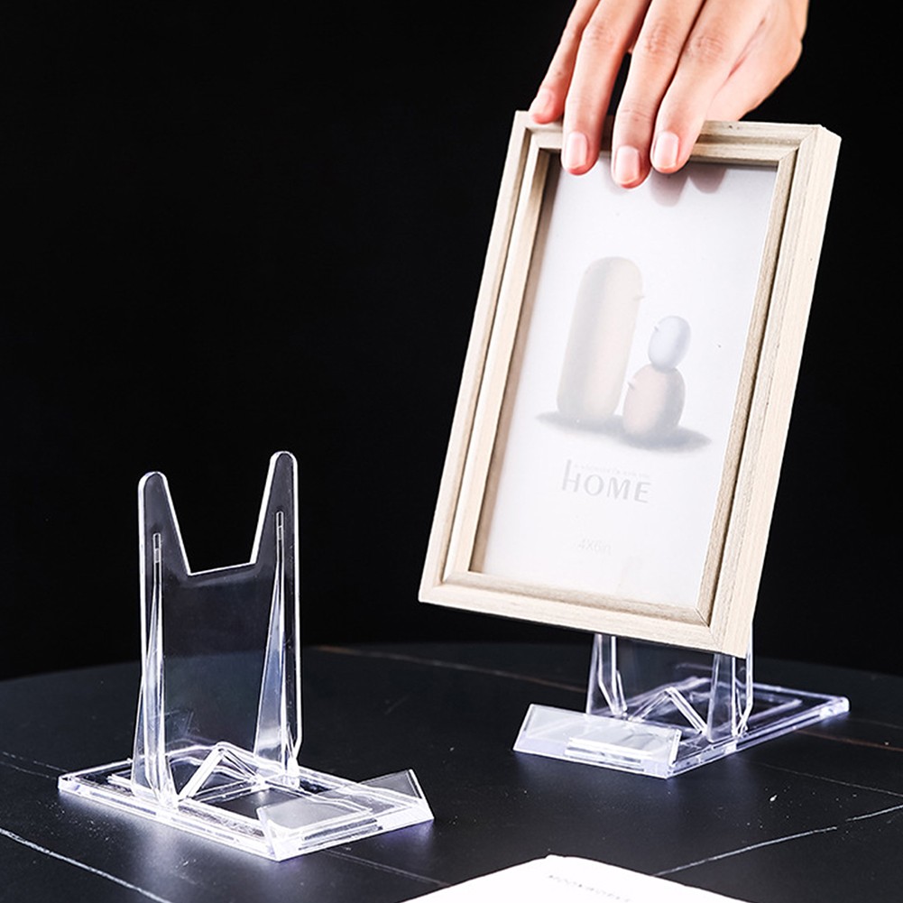2-20X 4&Prime; Two Part Adjustable Acrylic Display Stand Easels for Minerals Fossils