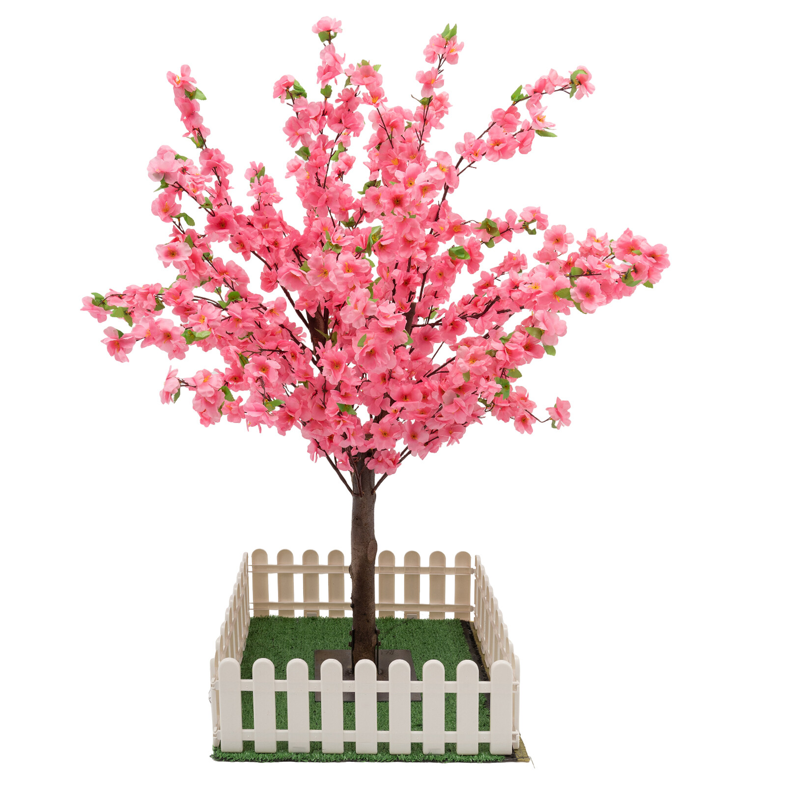 3.94ft Artificial Cherry Blossom Tree Pink Fake Sakura Flower Pink Sakura Tree