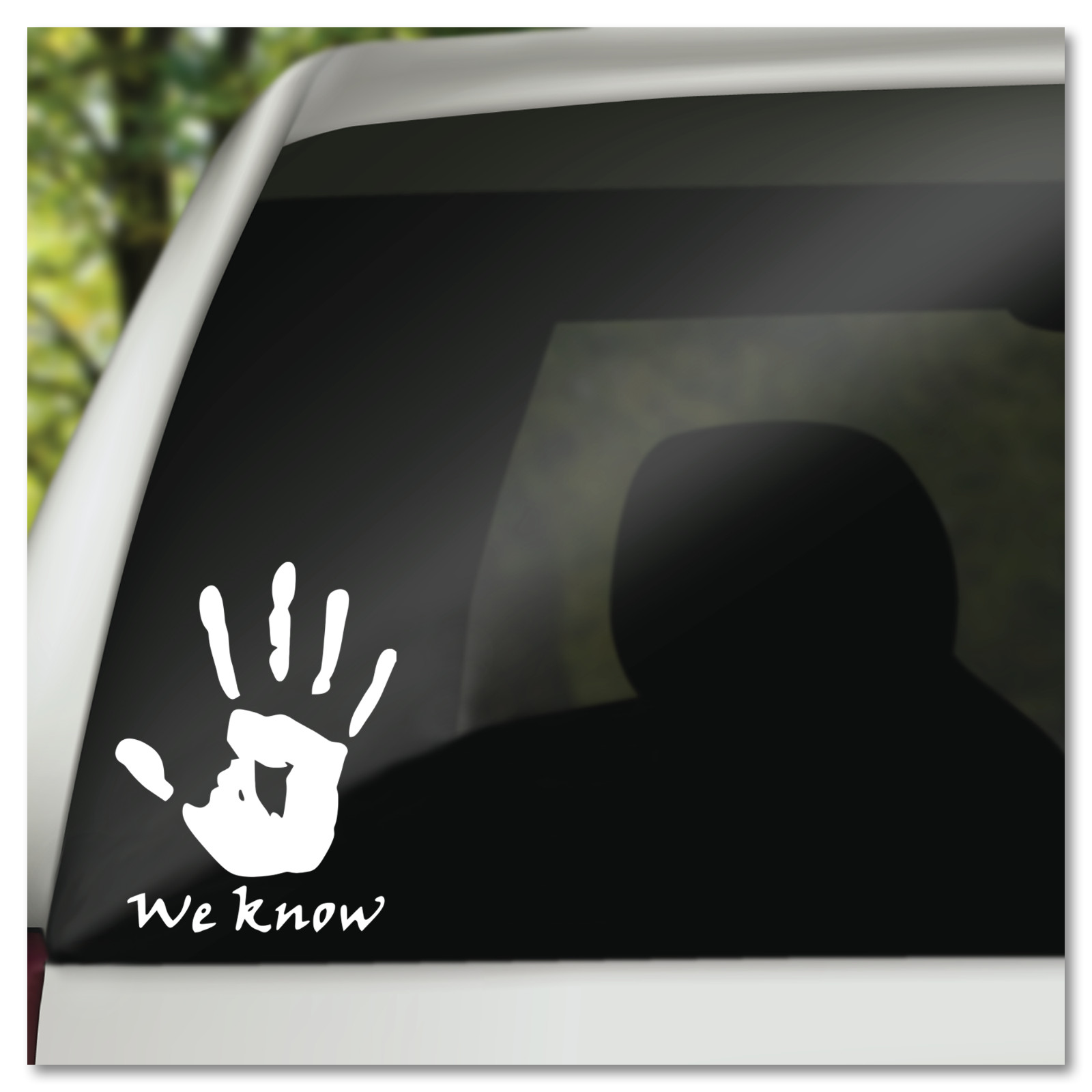6&Prime; Video Game Skyrim Hand We Know Vinyl Decal Sticker