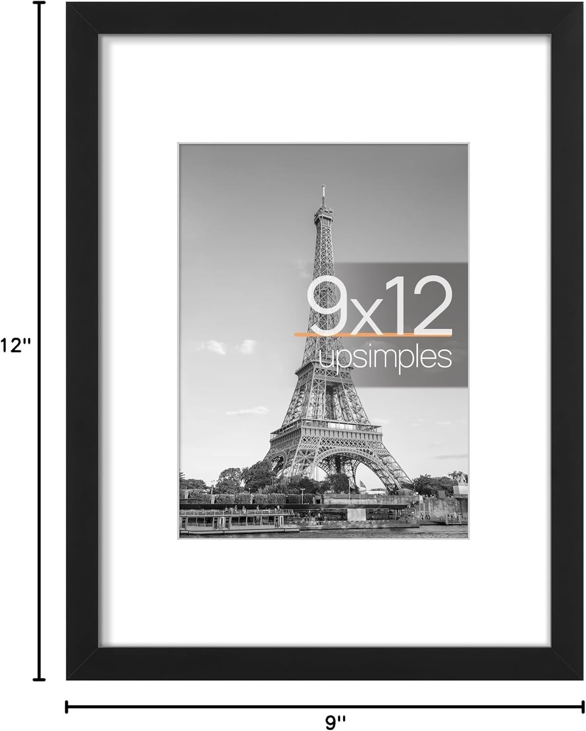 Classic 9×12 Picture Frame for Vertical or Horizontal Display – Gift-Ready