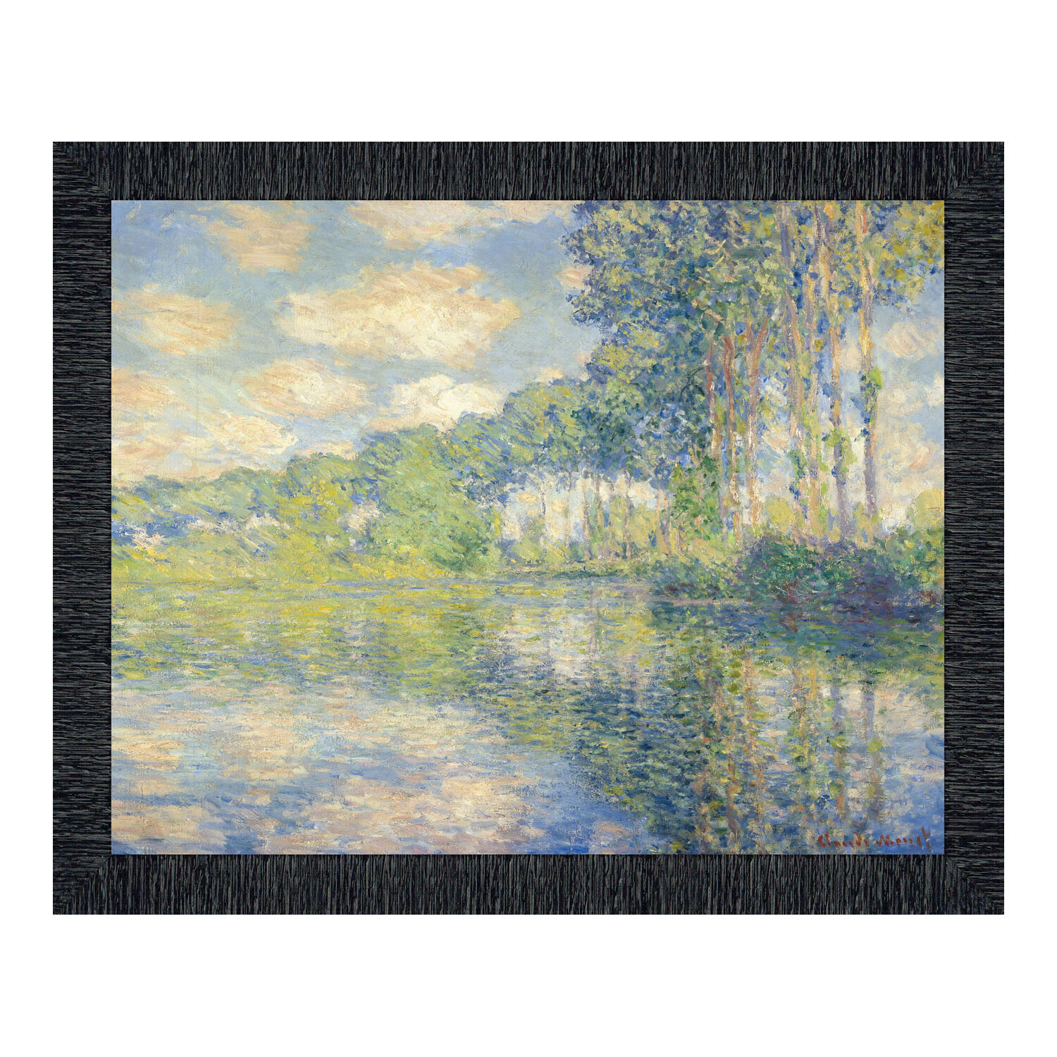 Poplars on The Epte by Claude Monet Framed Wall Art Print