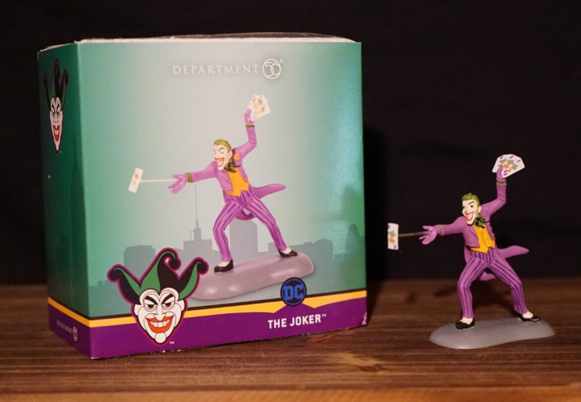 Department 56 The Joker Figure DC Comics Village Accessory #6005639 2.75 in Tall