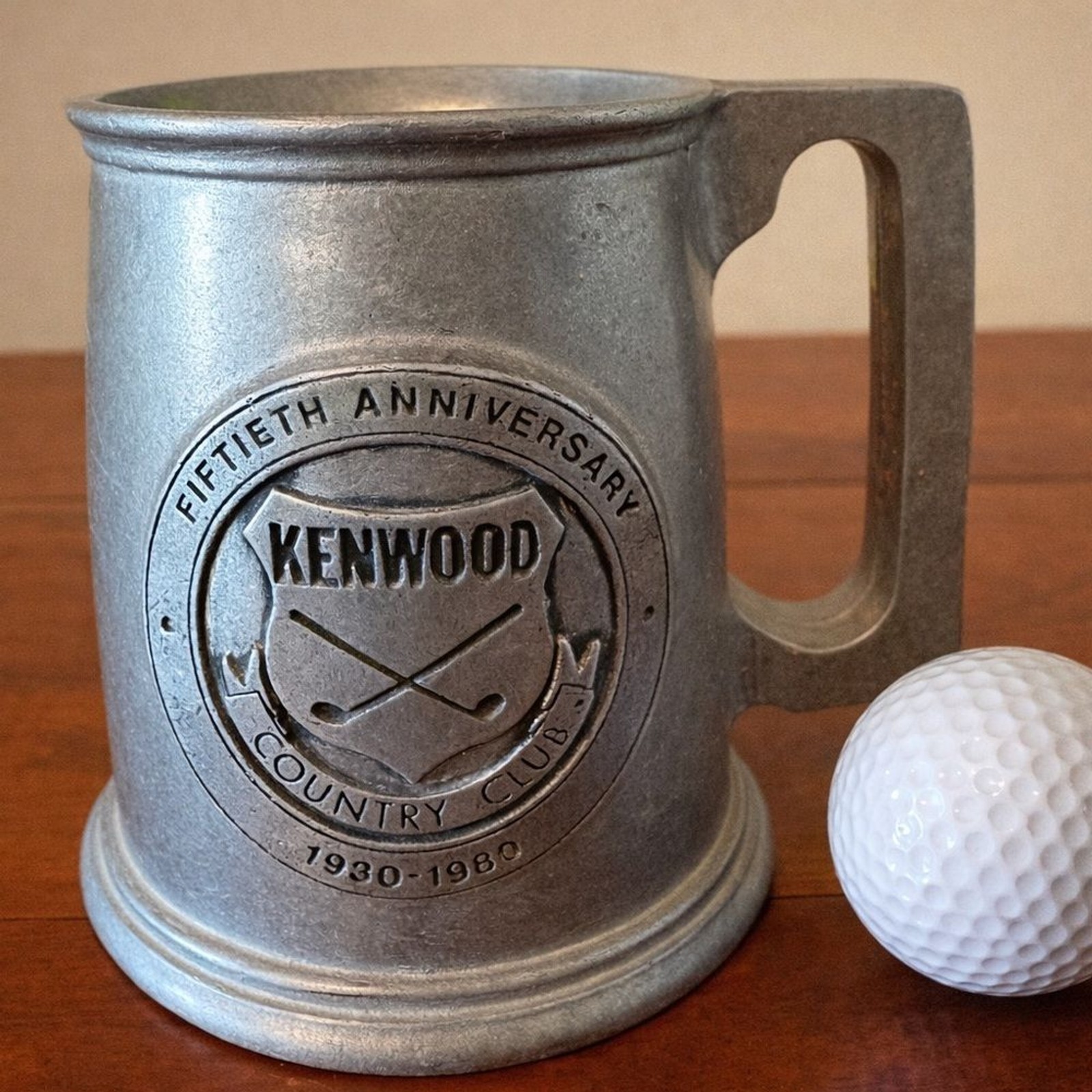Kenwood Country Club Pewter Golf Tankard Mug Vintage