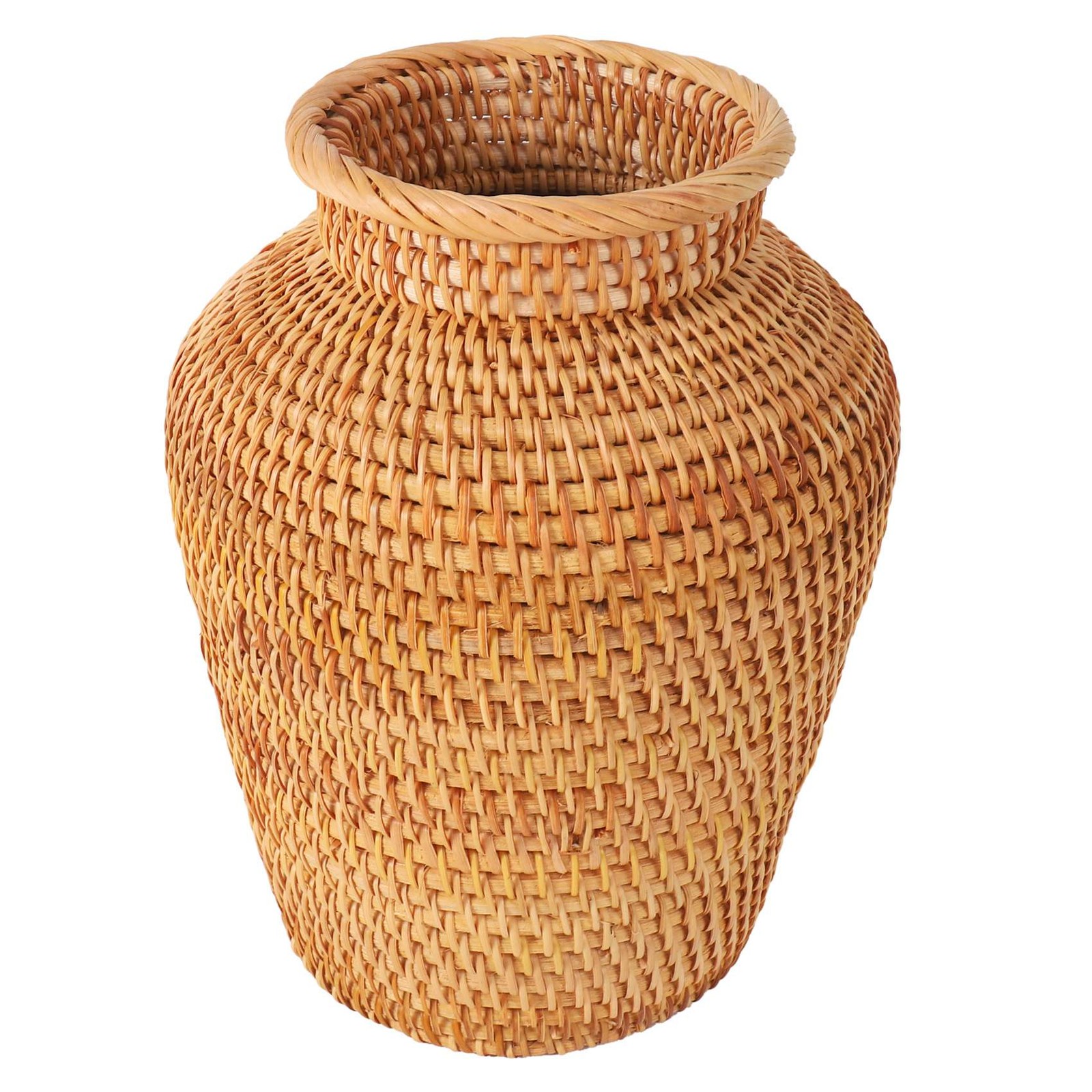 Rattan Woven Vase Art Vase Fashion Tabletop Decoration Plants Flower Pot7766