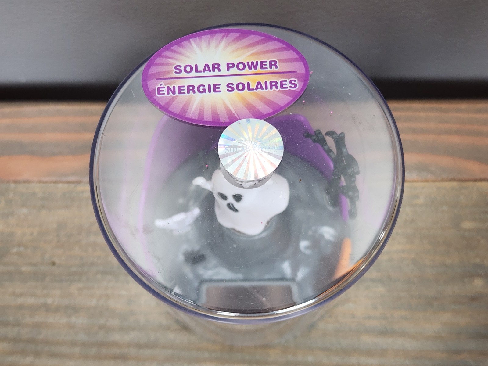 New Solar Powered Dancing Toy Bobblehead – Dome – Halloween GHOST In Graveyard