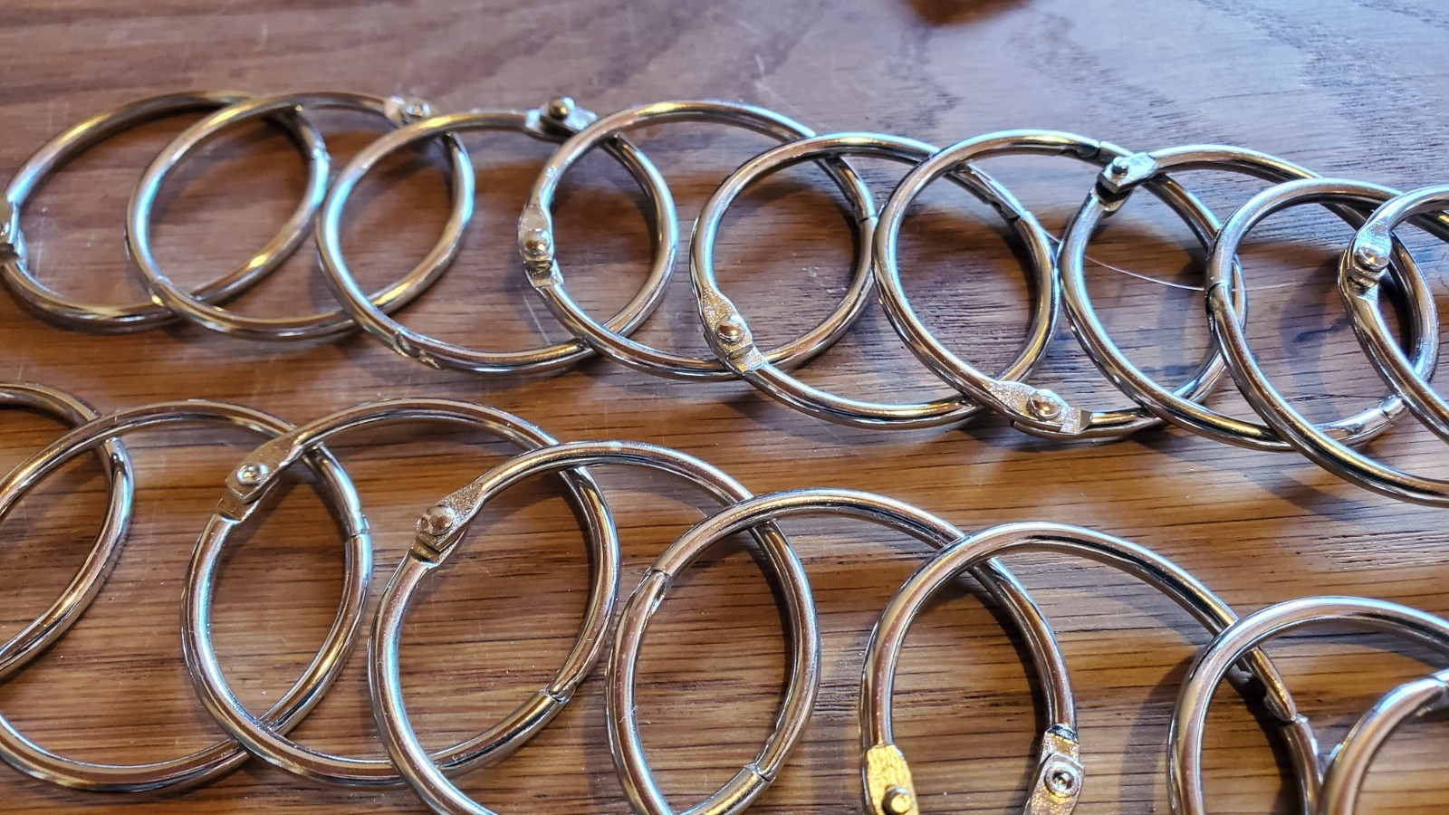 49 PCS Key/Binder Rings, mini accessory carabiner clips, NEW