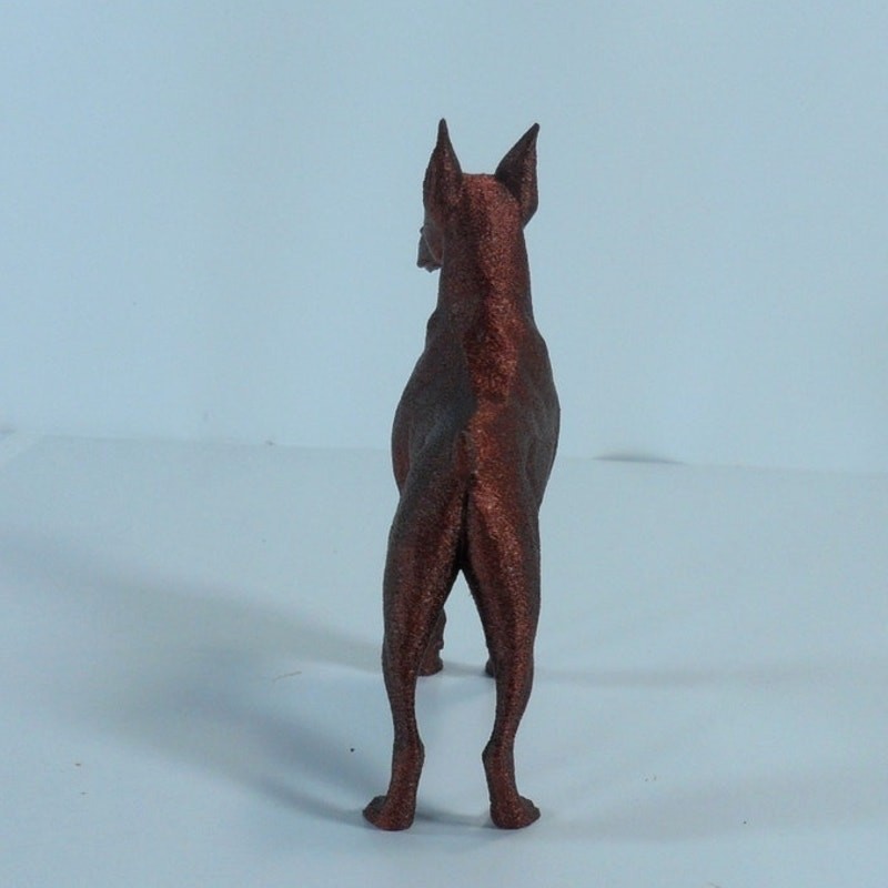 Doberman Pinscher 3D Print Mini Size Dog Cute Canine Pet Animal Small Figure