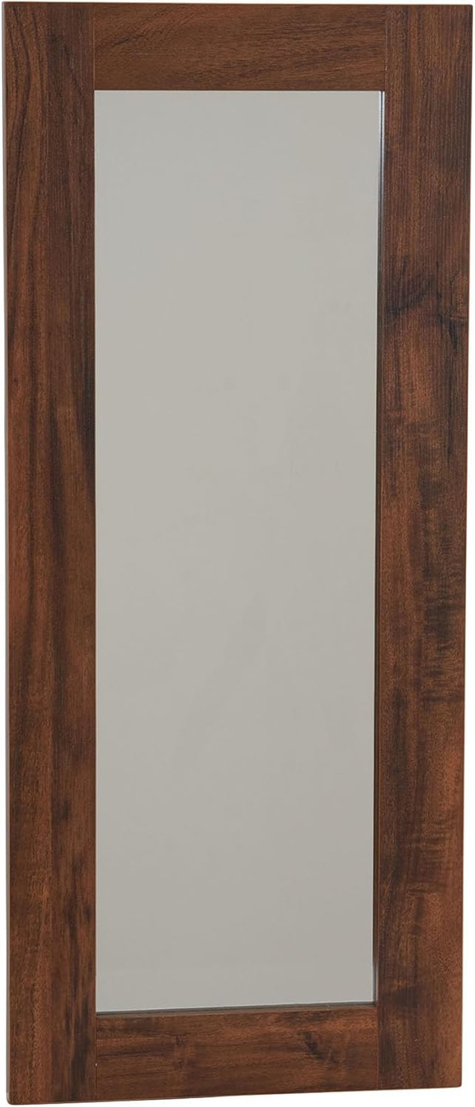 Rectangle Wall Mirror Décor | 29.5 in X 12.6 in | Rustic Hickory