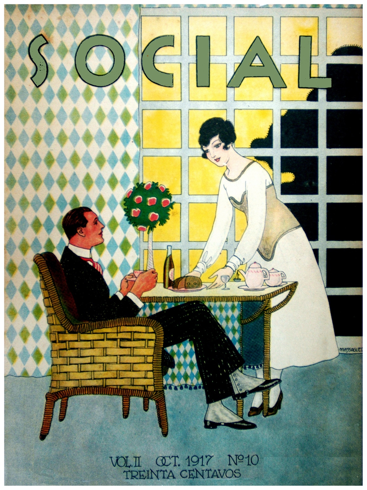 381.Decorative Poster »Wife serving Breakfast 2 Husband »Deco.Home Interior design