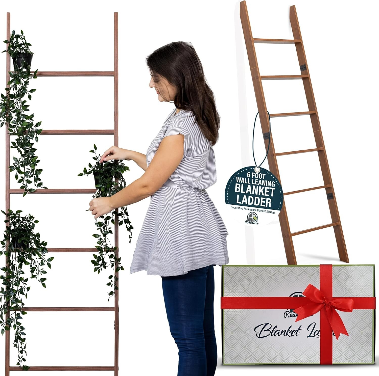 Versatile T-Shape Blanket Ladder for Compact Spaces – Easy Assembly Design