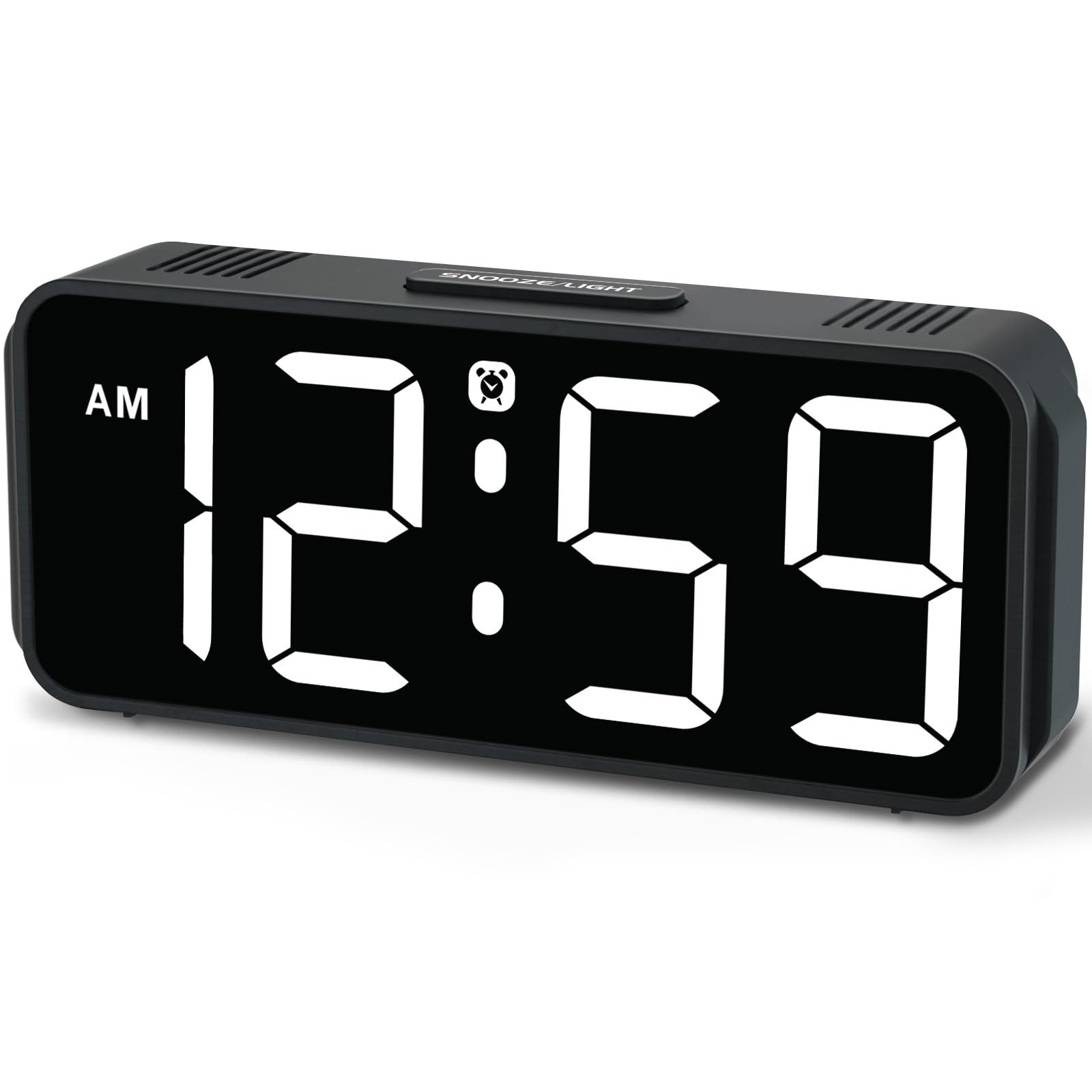 Peakeep Tiny Small Digital Alarm Clock Plug in for Bedrooms Bedside, Tiny Ele…