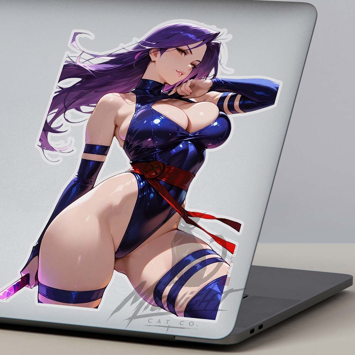 Waifu Psylock 6in Vinyl Sticker Anime Manga Laptop | Skateboard Car | Tool Box
