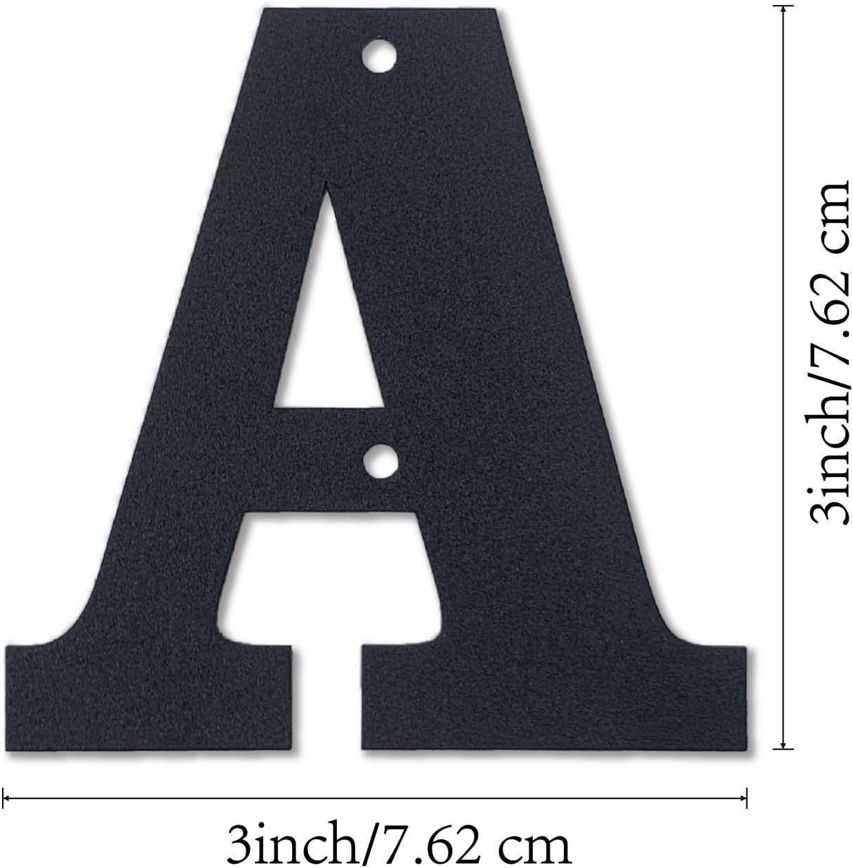 Durable 3-Inch Weather-Resistant Metal Letters for Garden & Door Decor