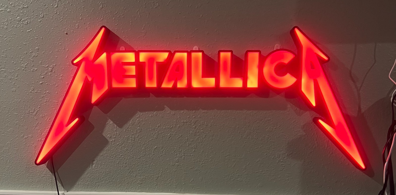 Metallica LED Neon Sign RGBIC 24V w/ Remote – Wall Light Decor 39&Prime; x 18&Prime; x 1.5&Prime;