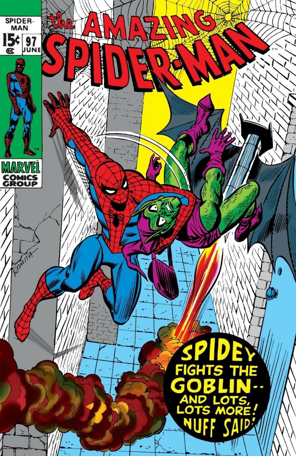 THE AMAZING SPIDER-MAN #97 COMIC BOOK COVER poster print 11&Prime;x17&Prime;