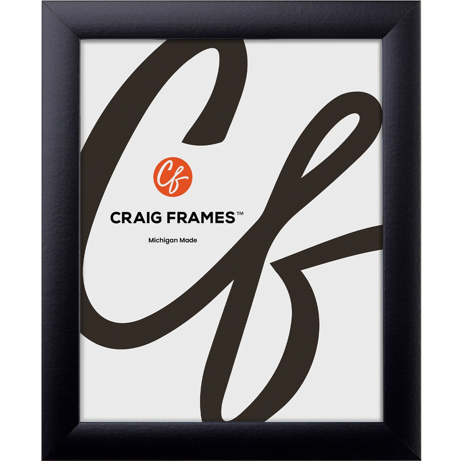 Craig Frames 1&Prime; Contemporary Matte Black Picture Frame, 35 Sizes, Bulk Discounts