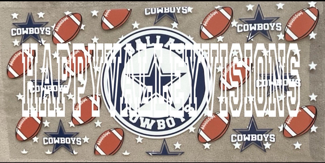 DALLAS Football Team UV DTF Transfer Sticker Cup Wrap DIY Cups Bottles