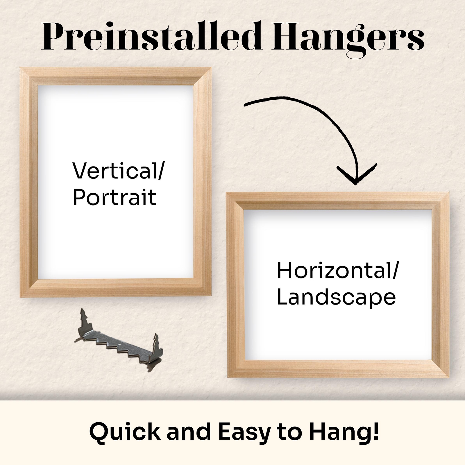 Rustic Bronze Custom Picture Frames with UV Blocking Plexiglass & Hangers