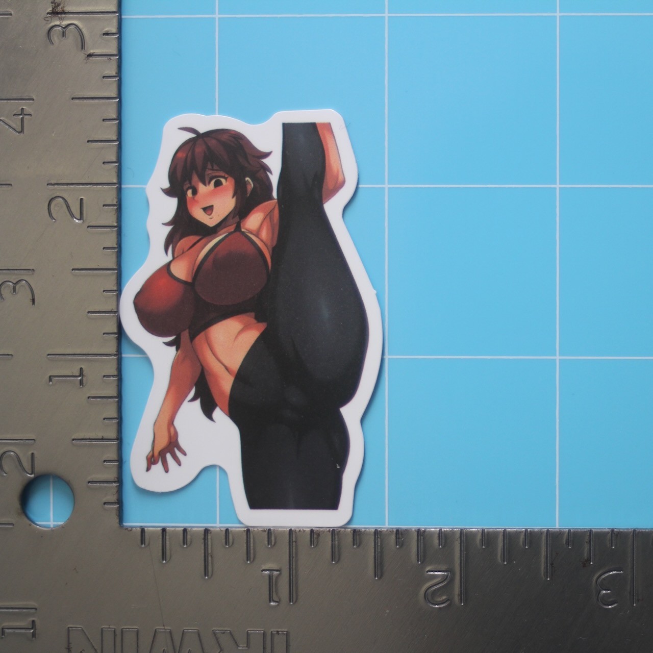 Friday Night Funkin&rsquo; Waifu Sticker (GIRLFRIEND) Manga Anime Hentai, Gloss Decal