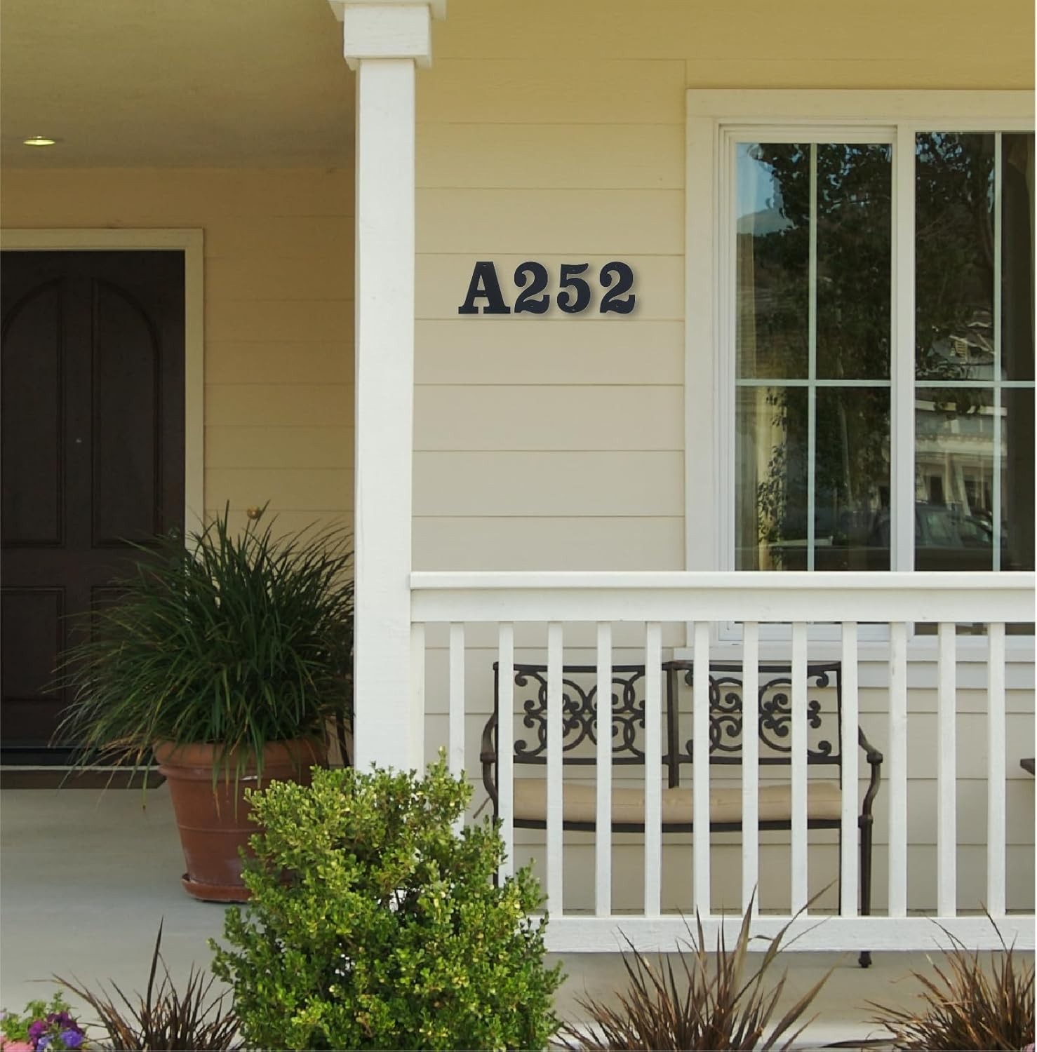 Durable 3-Inch Weather-Resistant Metal Letters for Garden & Door Decor
