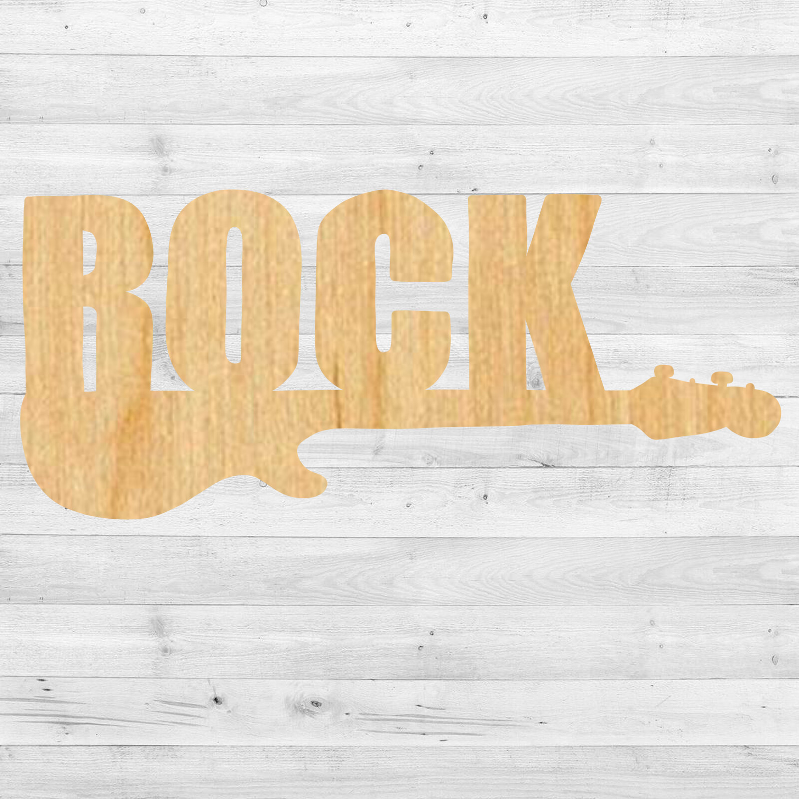 Rock Guitar Cut out, Wood plaque sign,wood Craft,Craft supply, home decor
