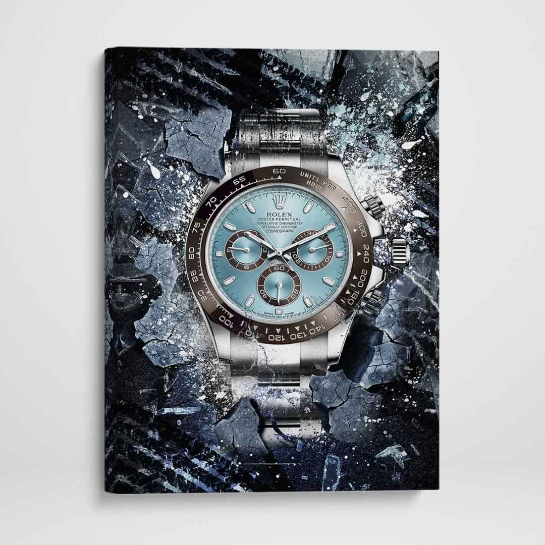 Rolex Daytona Platina inspired Canvas Wall Art Print – Watch Art Poster Print