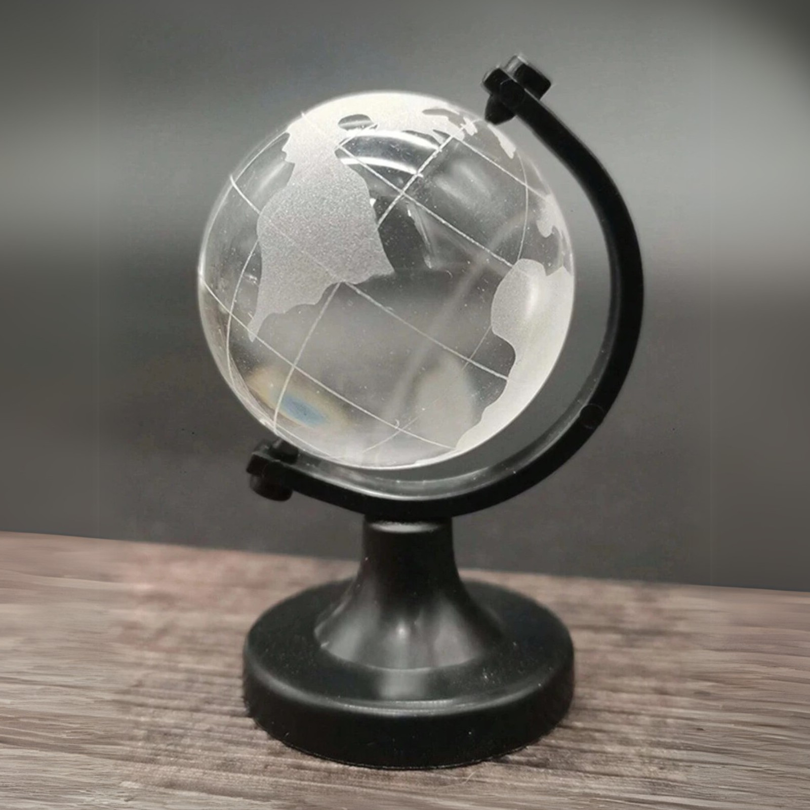 Geographic Earth Globe Decorative World Globe with Tiered Base Desk Globe (1 Pc)