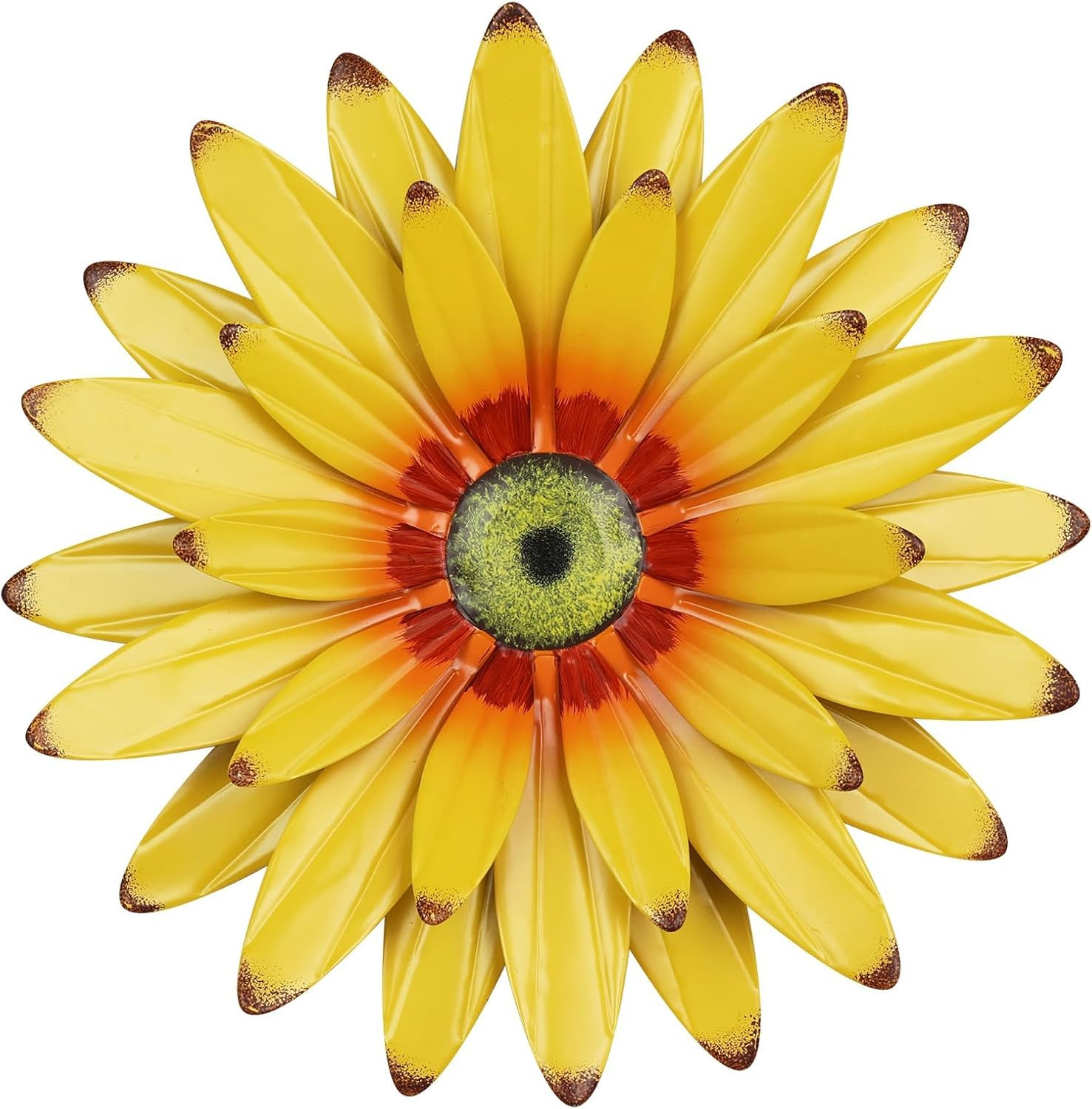 Sunflower Decor 11&Prime; Metal Flower Wall Decor for Indoor Outdoor, Sunflower Kitche