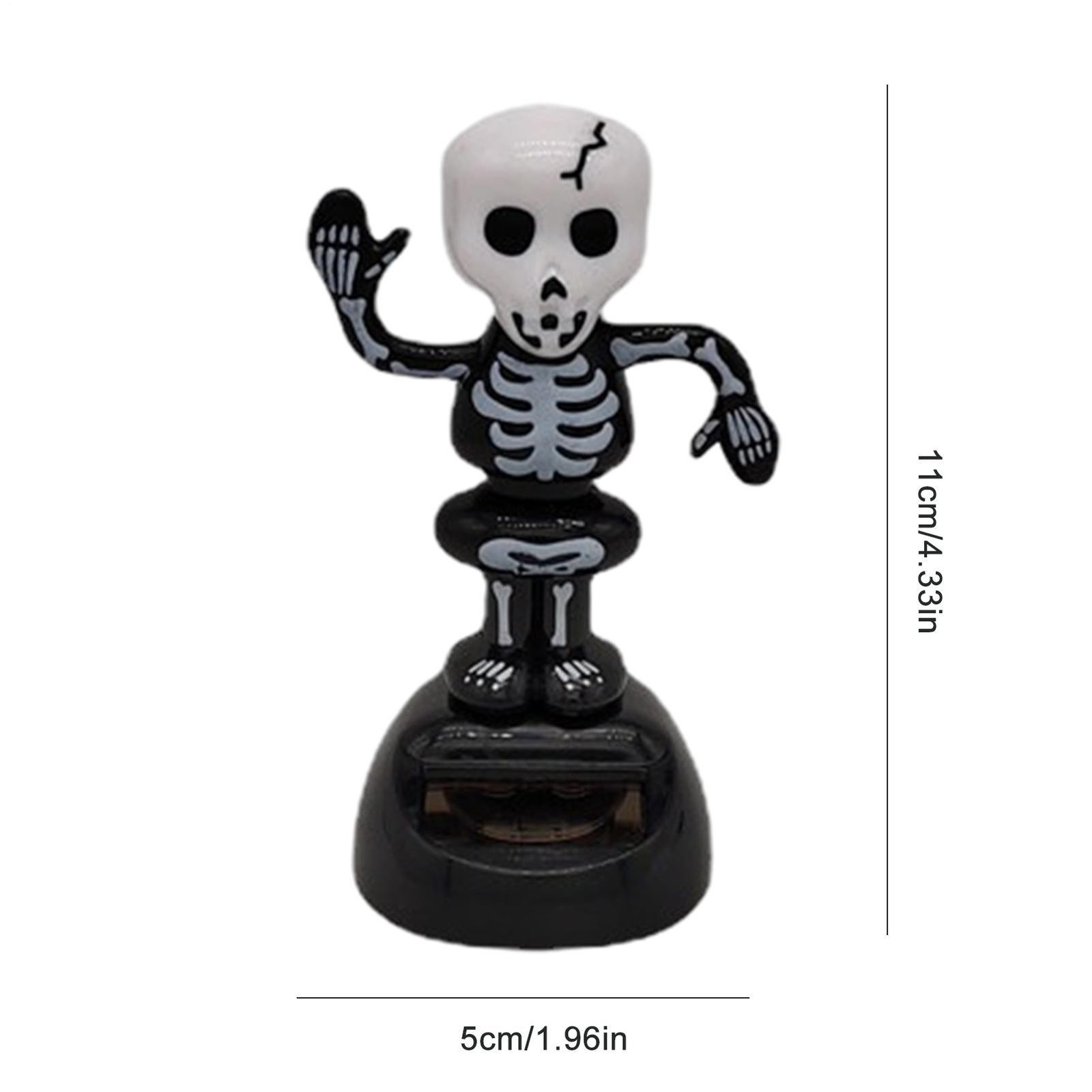 Solar Powered Halloween Bobble Dancer Toy Shaking Head Dolls Solar Dancing Toy