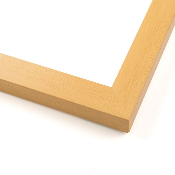 12×30 Natural Oak Flat Wood Frame with UV Acrylic and Acid Free Foam Board
