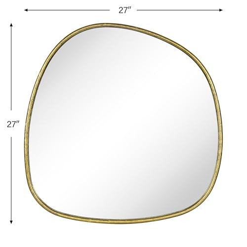 Asymmetrical Irregular Shaped Antiqued Gold Foil 27&Prime;L x 27&Prime;W Antique Gold Foil