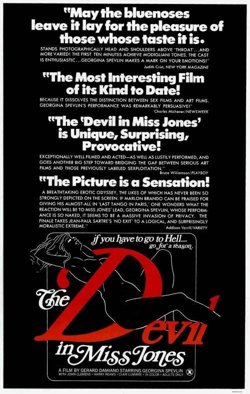 The Devil in Miss Jones 1973 27&Prime;x40&Prime; One Sheet Size Poster Movie Adult Horror