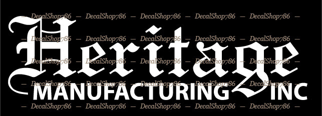 Heritage Firearms – Outdoor/Hunting Sports – Vinyl Die-Cut Peel N&rsquo; Stick Decals