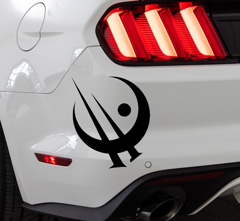 Bronze Metal Mistborn Indoor/Outdoor Vinyl Decal Matte Black/White