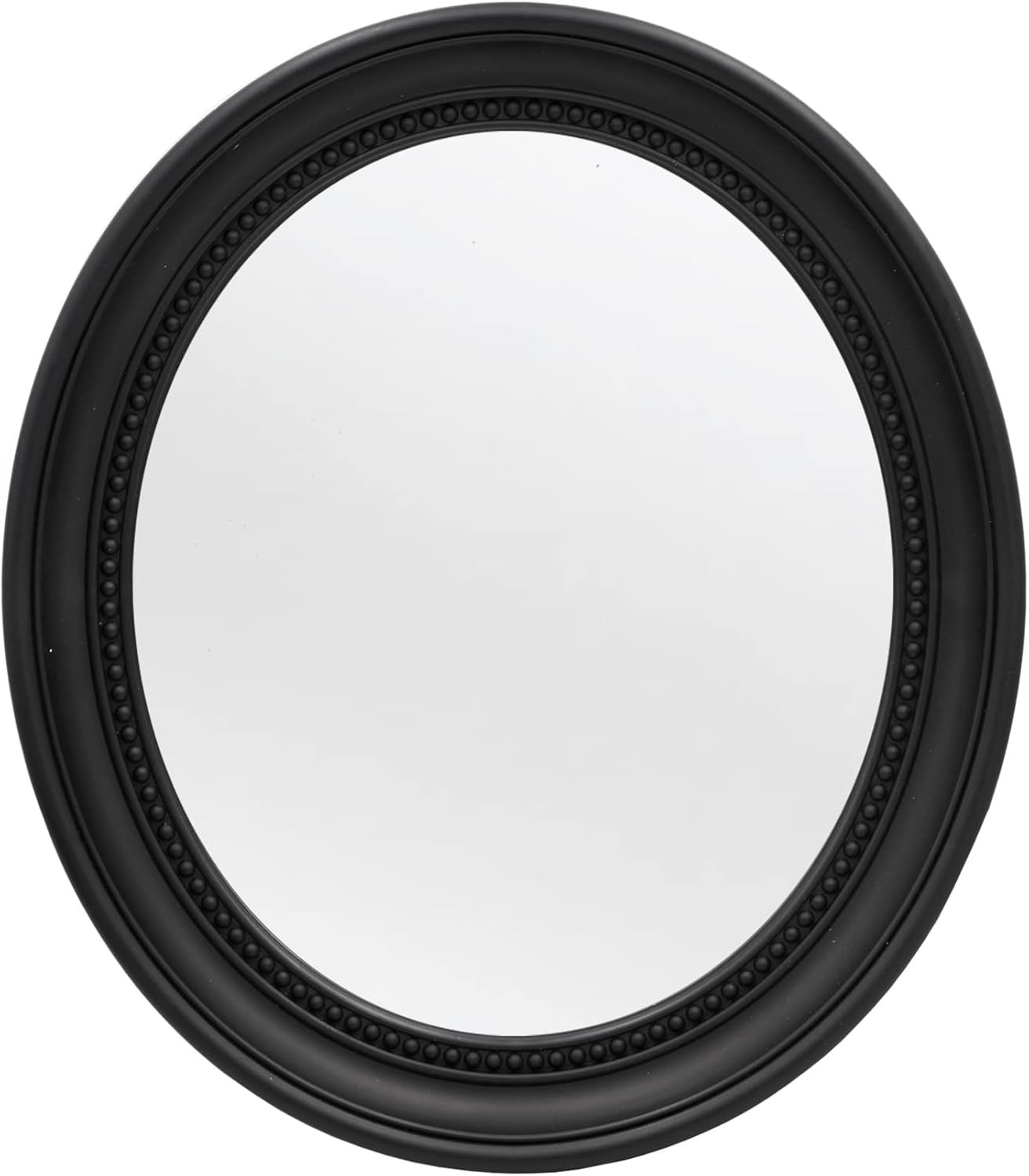 Elegant Black Oval Bathroom Wall Mirror – 15.2 x 13.2 Inches Decor