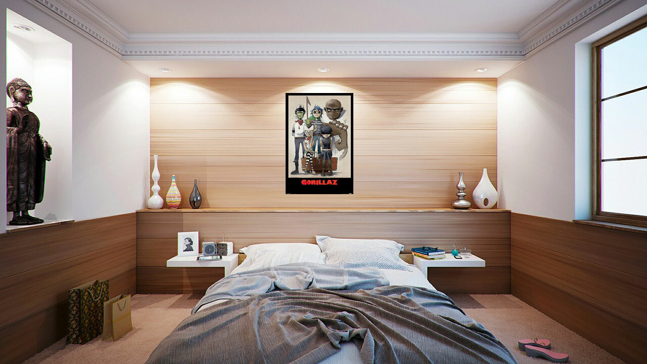 Gorillaz – Music Poster (All Here – The Gang / Comic Characters) (Size 24 X 36&Prime;)