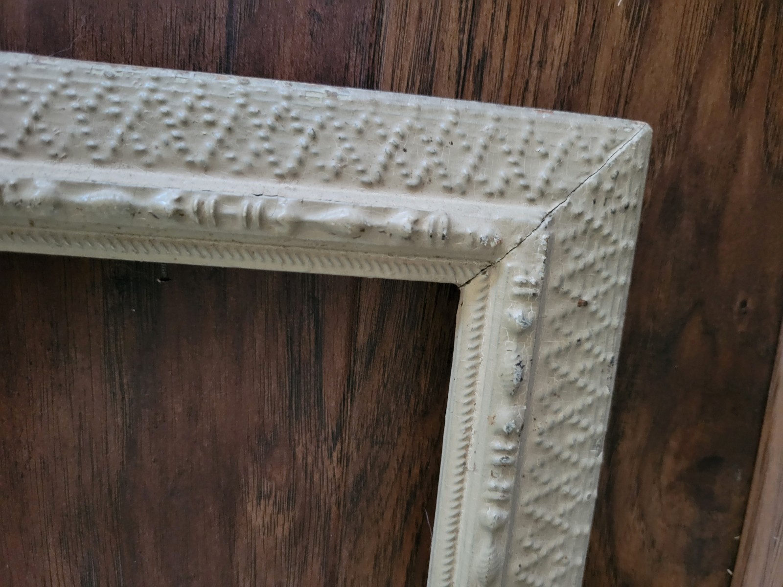 Frame Wood Vintage Shabby Chic 10×14 Tan Painted Distressed Weathered Cottage