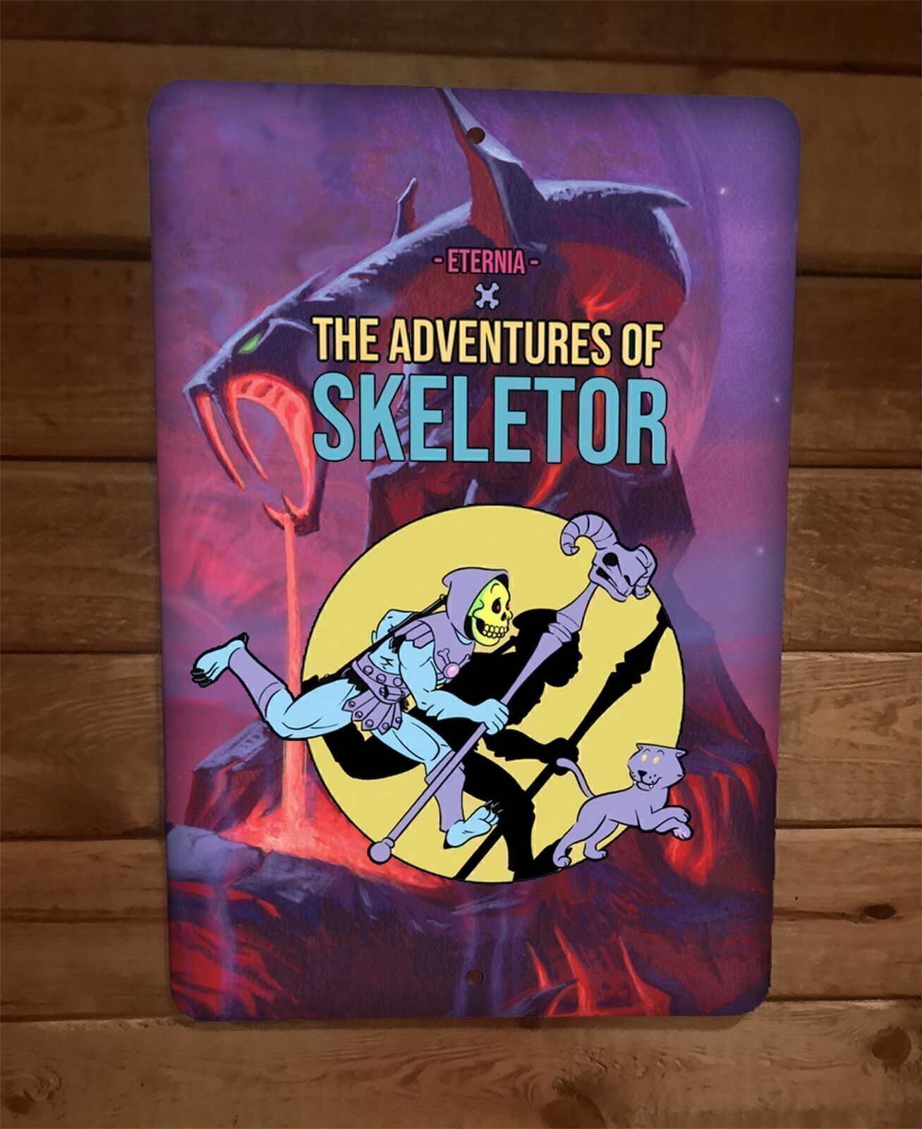 The Adventures of Skeletor MOTU Masters of the Universe 8×12 Metal Wall Sign