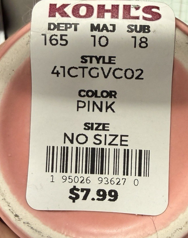 Potted Faux Succulent Pink « Love » 4&Prime; FAST SHIP!