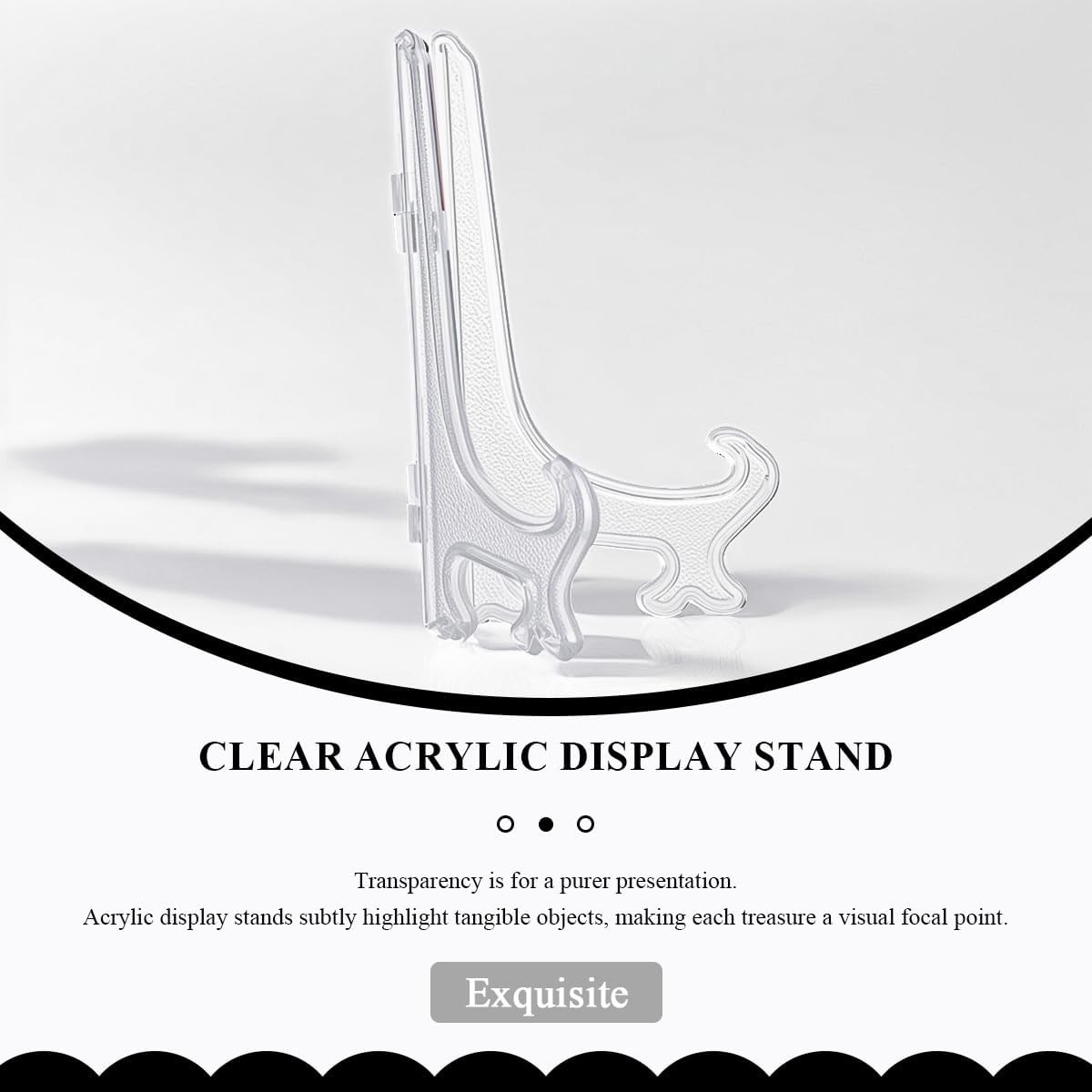 2pcs Small Clear Acrylic Plate Stands for Display 3 Inch Acrylic Easel Stand …