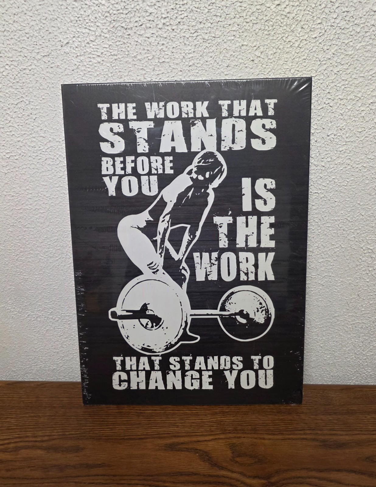 Wall Decor – Motivational – Womens Weightlifting – Metal Tin Sign 17.5&Prime; x 12.5&Prime;